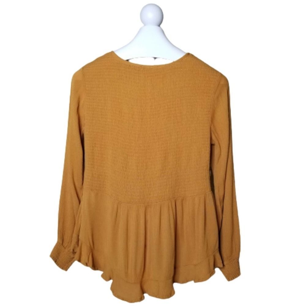 Paradiso Button Up Peasant Loose Fit Long Sleeve - Picture 2 of 7